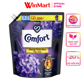 Nước xả làm mềm vải đậm đặc Comfort Bella túi 3,2L