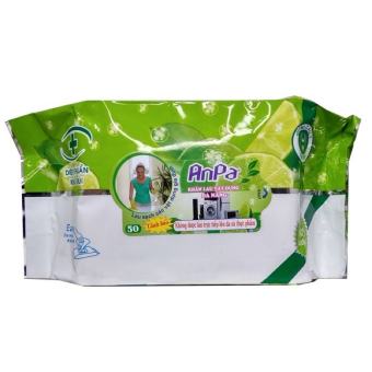 Set 5 gói khăn ướt lau bếp đa năng Enpa 50 tờ/khăn ướt đa năng