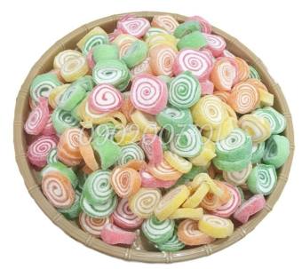 1 Kg Kẹo dẻo trái cây xoắn ốc bọc đường thơm ngon - bánh kẹo đồ ăn vặt