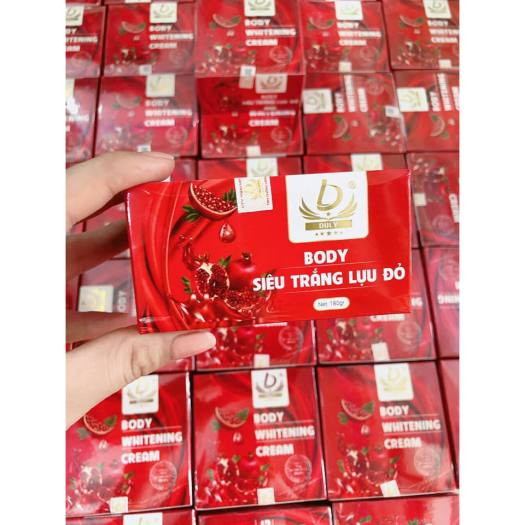 Kem body siêu trắng Lựu đỏ, kem body, kem dưỡng trắng da Lựu đỏ,dưỡng trắng, dưỡng ẩm, sáng da