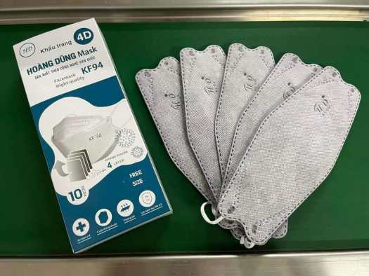 Thùng 300 cái khẩu trang 4D KF94 Hoàng Dũng mask