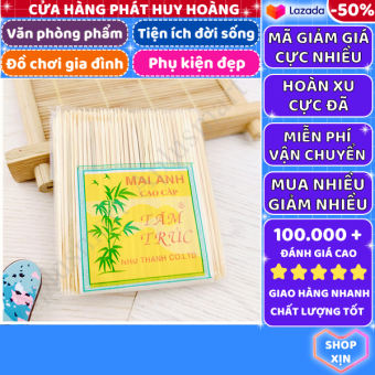 1 tép 50 cây tăm xỉa răng , tăm trúc Mai Anh - Phát Huy Hoàng