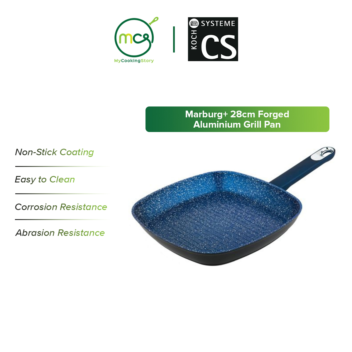 Gambar My Cooking Story   Carl Schmidt Sohn German CS Kochsysteme Marburg+ 28cm Forged Aluminium Grill Pan