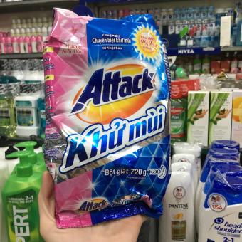 Bột giặt Attack khử mùi hương hoa anh đào 720g