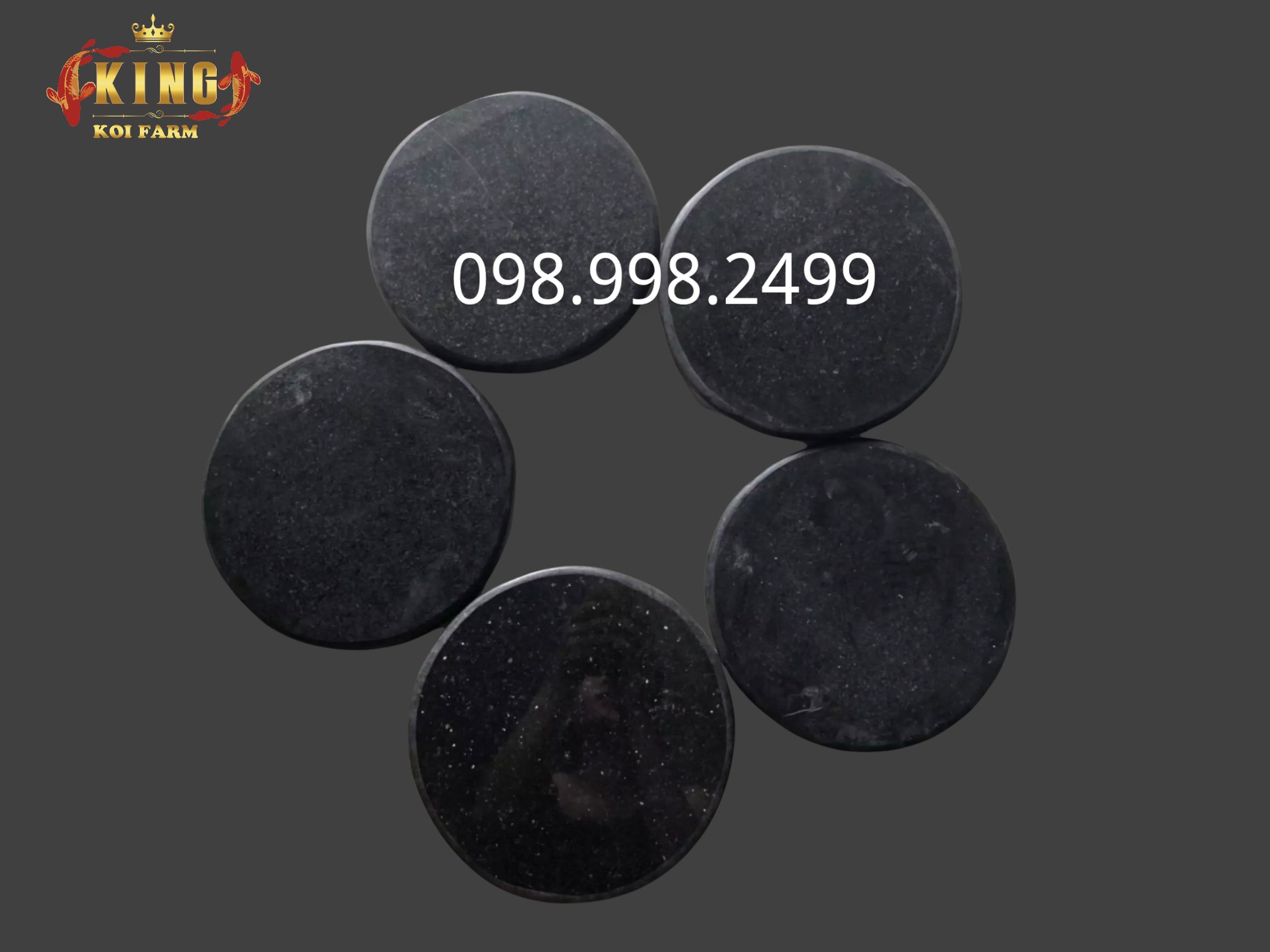 [GIẢM ĐẾN 20% Ở XU] Núm đậy ống hút đáy hồ cá KOI bằng đá hoa cương ( kích thước 25-30cm )(Dùng để đậy hút đáy hồ cá koi )