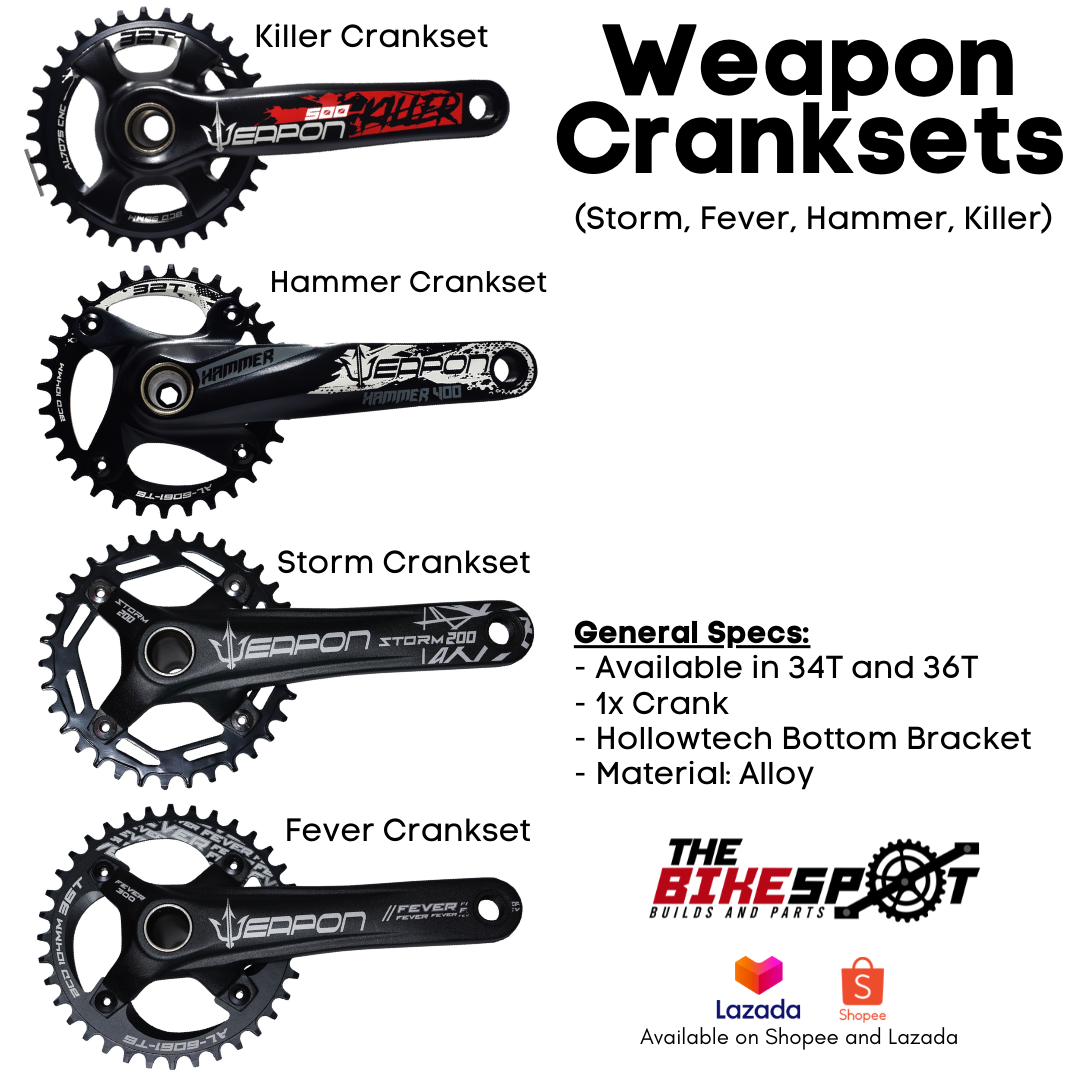 weapon crankset 3x