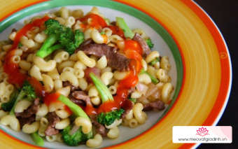 NUI SÒ TRẮNG GIA BẢO, NUI XÀO BÒ, NUI THỊT BẰM MÓN ĂN SÁNG THƠM NGON, DỄ NẤU, gói 400gram, loại xuất khẩu đạt chuẩn quốc tế