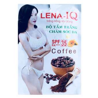 Kem và bột Tắm trắng cà phê 4 gói LENA-IQ