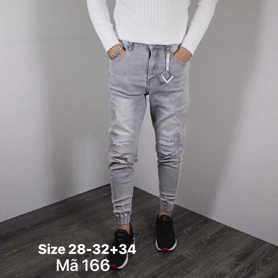 [HCM]Quần jean nam chun thun ở gấu quần jean nam joger thiết kế với form dễ mặc thoải mái đường may tỉ mỉ tinh tế