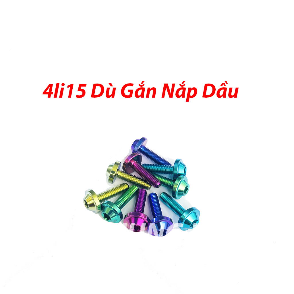 [HCM]ỐC TITAN GR5 4li15 Dù Nhỏ Gắn Nắp Dầu Yếm Sau Ổ Khoá Winner Bợ Cổ Wave Đồng Hồ Wave-PHS