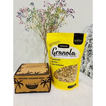 Olaben Nutrition combo granola 500g-chén muỗng gáo dừa