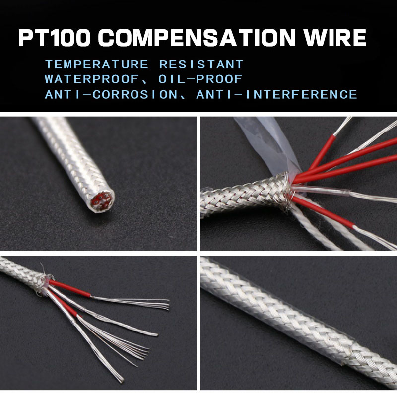 Dây bù PT100, dây tín hiệu bọc bạc Teflon 2 lõi 3 lõi 4 lõi 6 lõi, dây cảm biến nhiệt độ cho cảm biến nhiệt điện trở