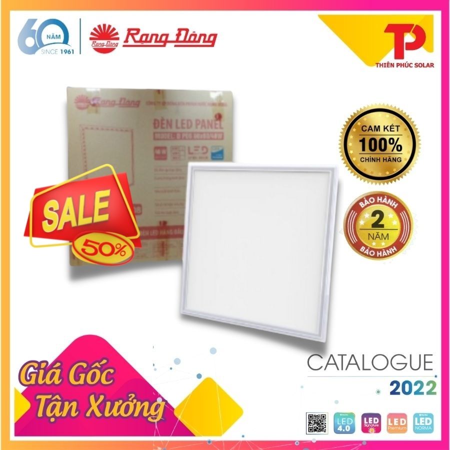 [Big Sale] Đèn LED Rạng Đông Panel 60x60 40W Model: D P08 60x60/40W đèn thả trần la phông - Giá gốc 