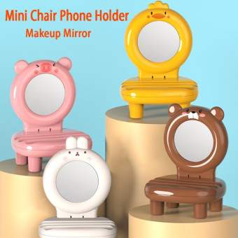 Giá Đỡ Điện Thoại Ghế Mini Để Bàn Hoạt Hình Dễ Thương Dễ Mang Theo Gương Trang Điểm Điện Thoại Di Động