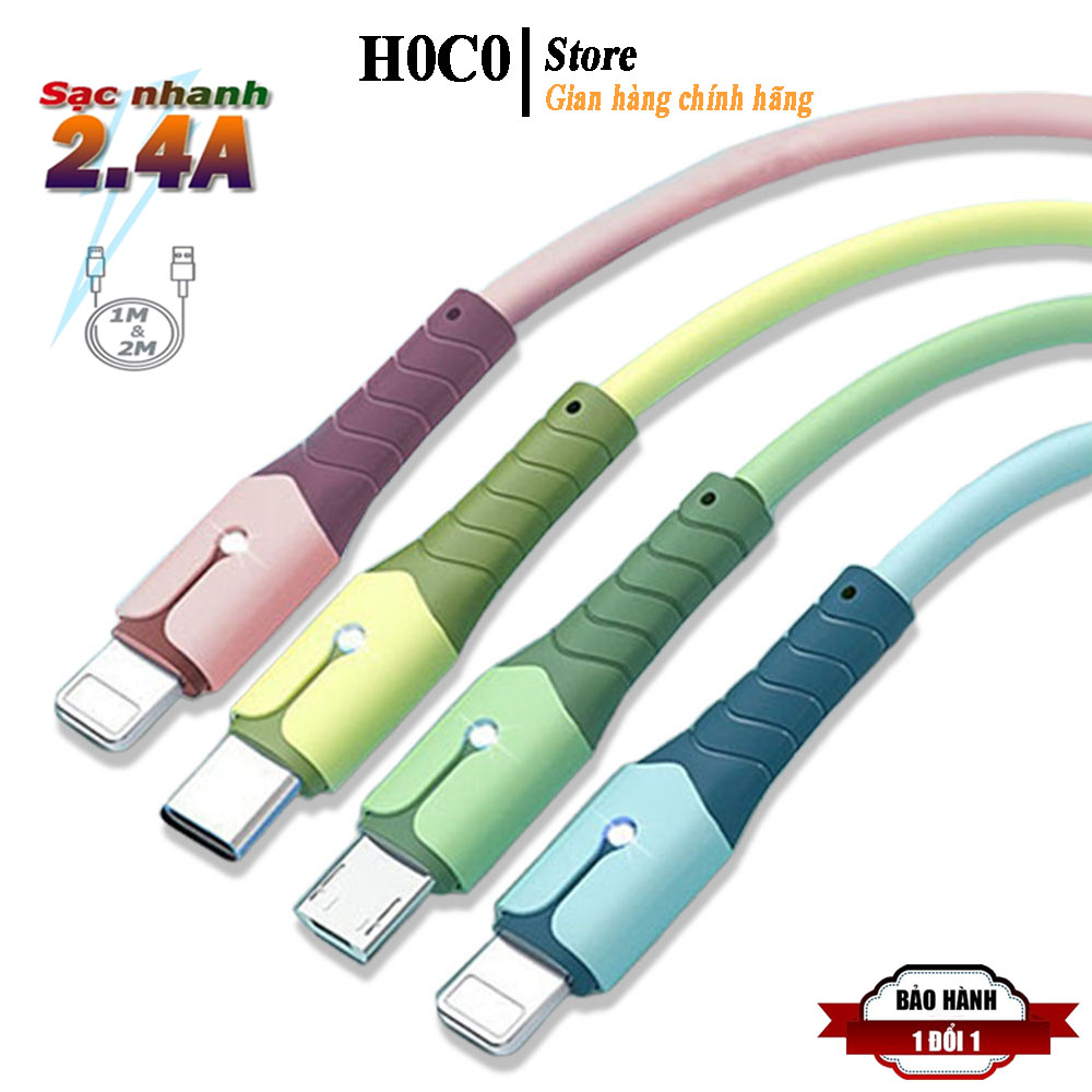 Dây sạc micro usb / type-c giá rẻ / cáp sạc iphone có led giá rẻ - hàng đẹp