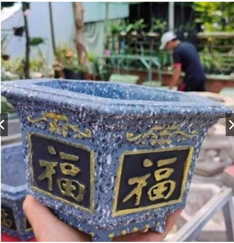 Khuôn đúc chậu cây cảnh lục giác 20cm*cao 17cm