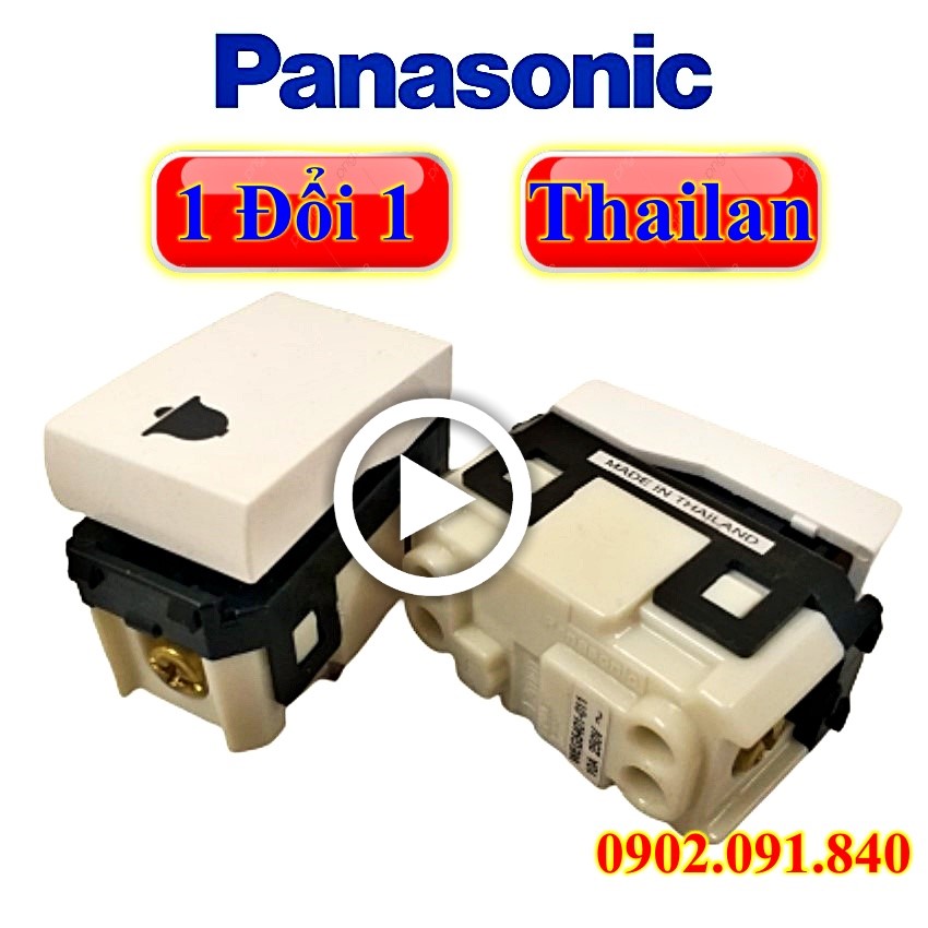 Nút nhấn chuông cửa Panasonic, nút bấm chuông điện mầu trắng WEG5401‑011SW dòng wide series