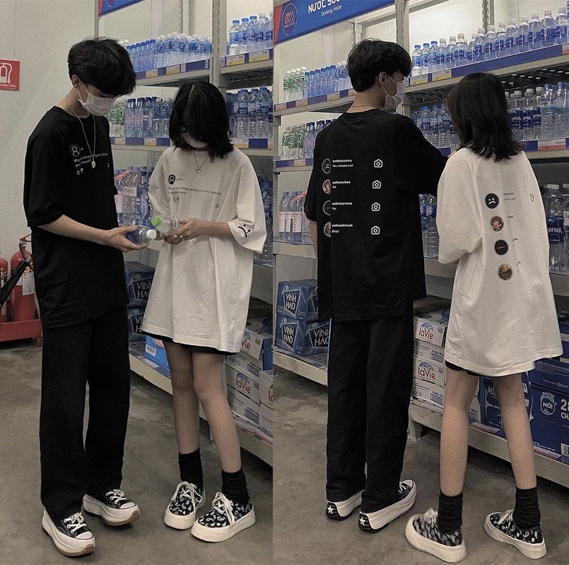 Áo Thun  Nam Nữ, Áo Thun Tay Lỡ Logo Form Rộng Sadboiz SADTAGRAM