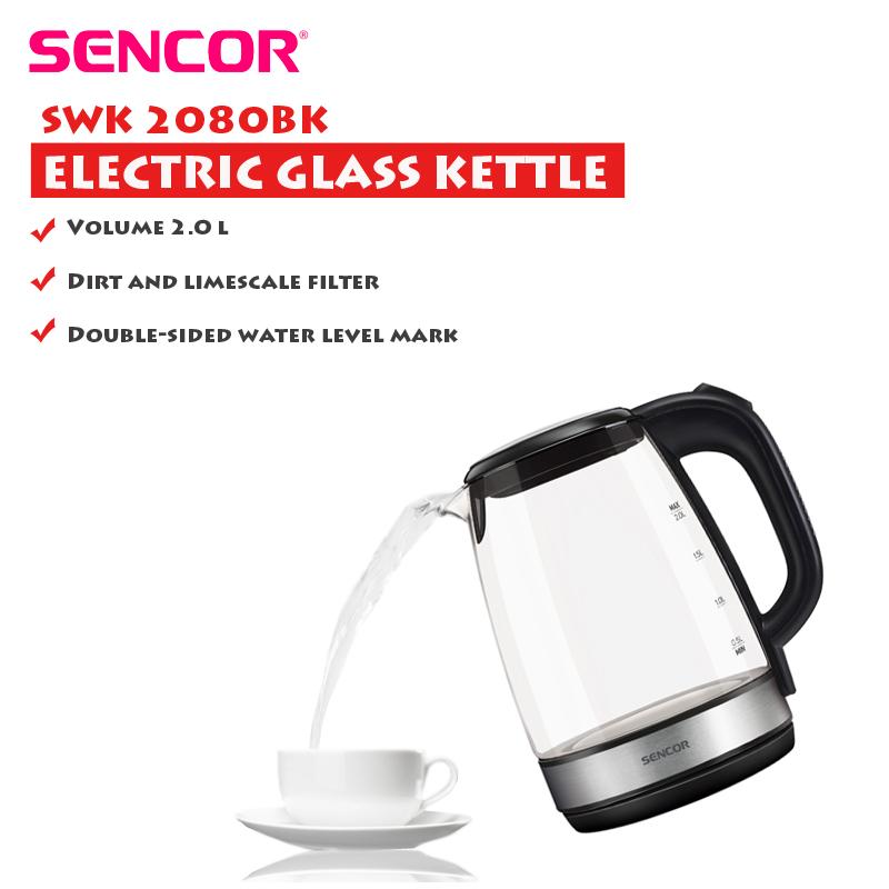 Glass kettle, 2 L - Sencor - Shop online