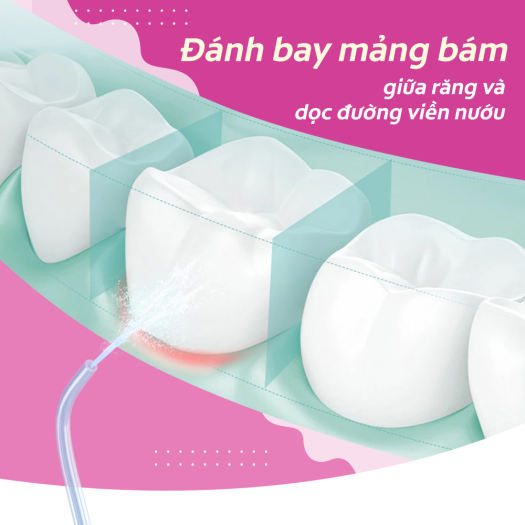 Máy tăm nước Colgate nhỏ gọn, chống thấm nước, pin sạc