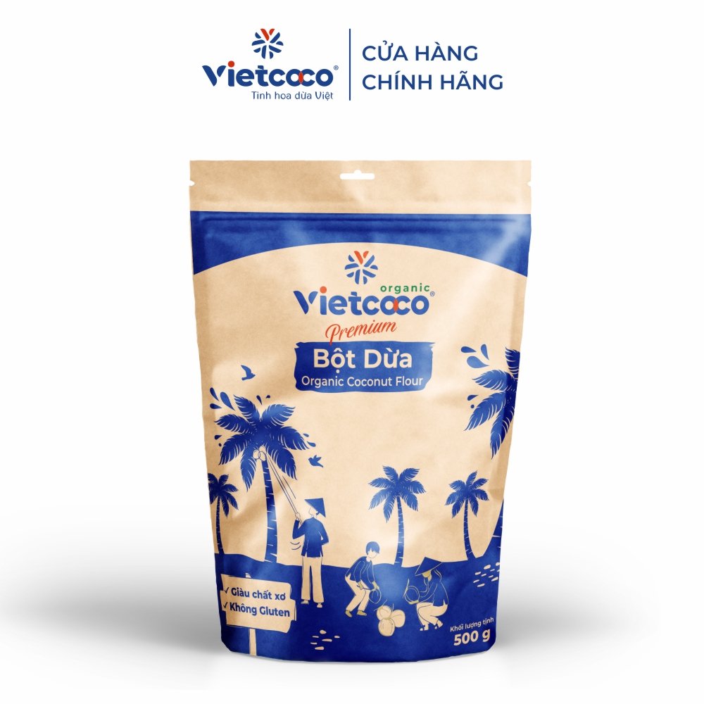 Bột dừa Premium Organic Vietcoco 500g