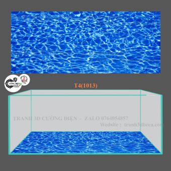 Tranh 3D dán đáy bể cá cảnh