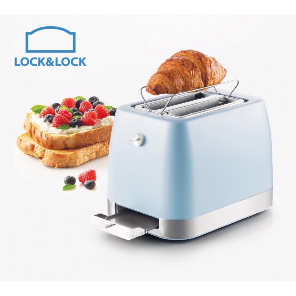 [ Bh 12 Tháng ] Máy Nướng Bánh Mì Lock&Lock Ejb221blu, Công Suất Hoạt Động Mạnh Mẽ Đến 700w, Với 6 Mức Độ Điều Chỉnh, Điều Khiển Bằng Núm Xoay Dễ Sử Dụng, Thiết Kế Nhỏ Gọn, Đẹp Mắt, Có Khay Chứa Vụn Tiện Dụng.