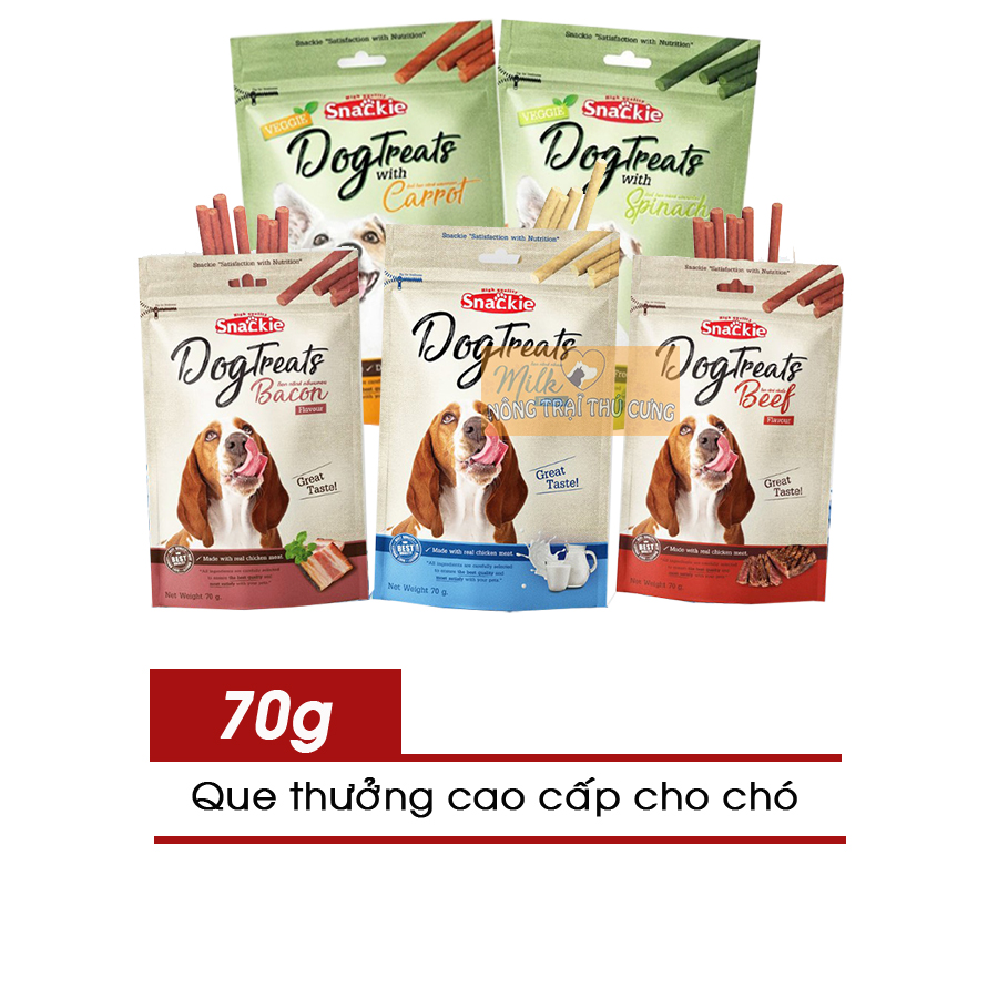 Que Thưởng Cho Chó SNACKIE (Dog Treats) 70g - Date 01/2024 - [Nông Trại Thú Cưng]