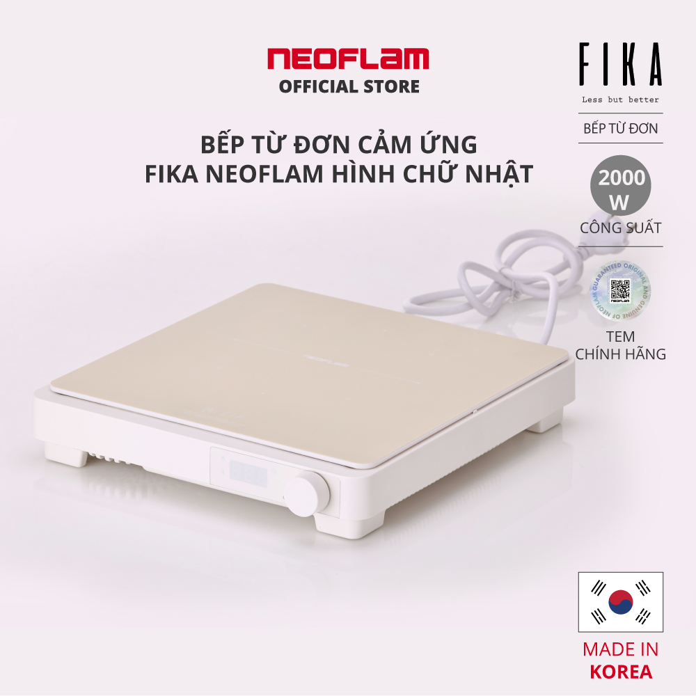 Bếp từ đơn cảm ứng fika neoflam hình chữ nhật nfid-1010d