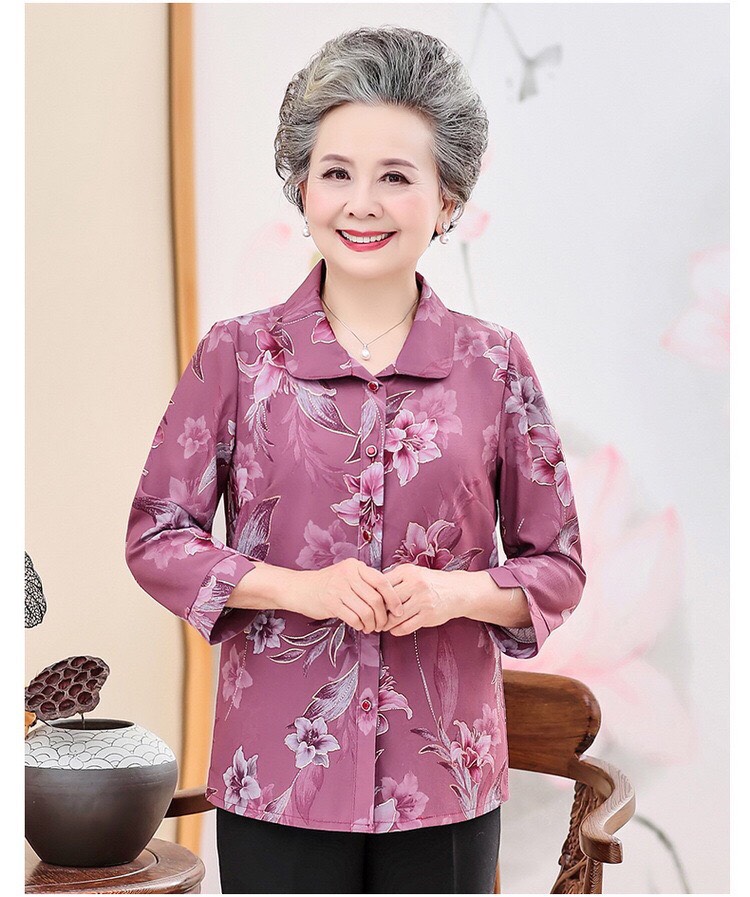 Áo trung niên nữ- áo cho các bà các mẹ lớn tuổi