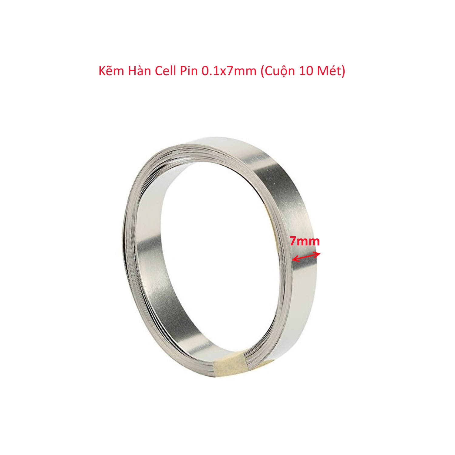 Kẽm hàn cell pin 0.1x7mm