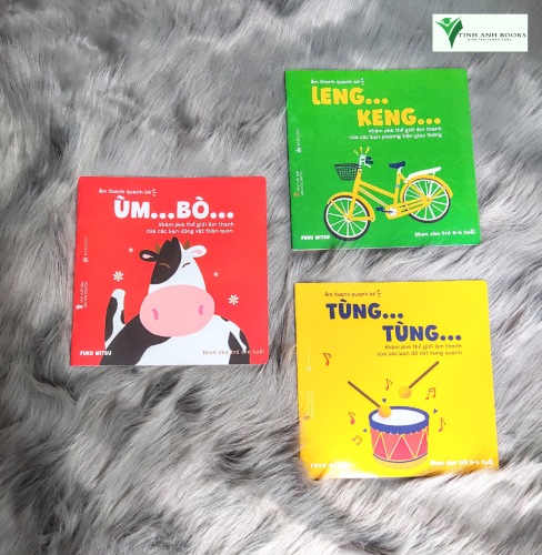 Sách ehon cho bé - combo 3 cuốn âm thanh quanh bé - sách cho bé 0 - 6 tuổi