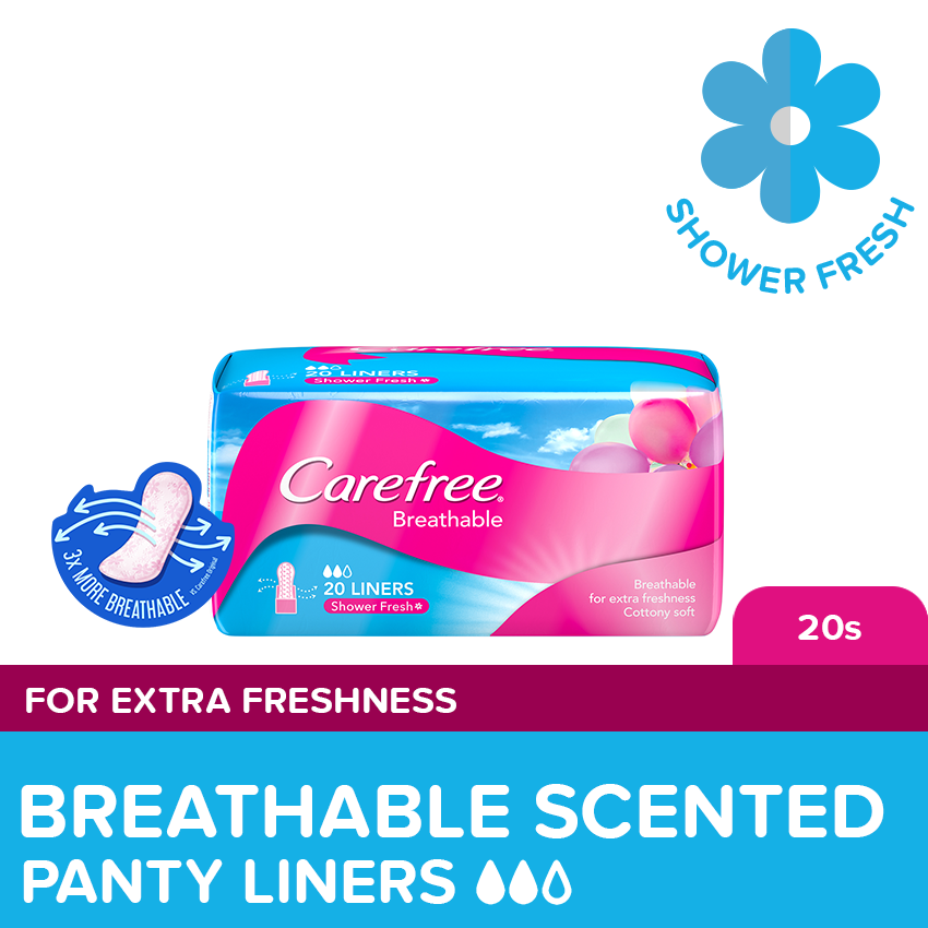 Carefree® Breathable Panty Liners