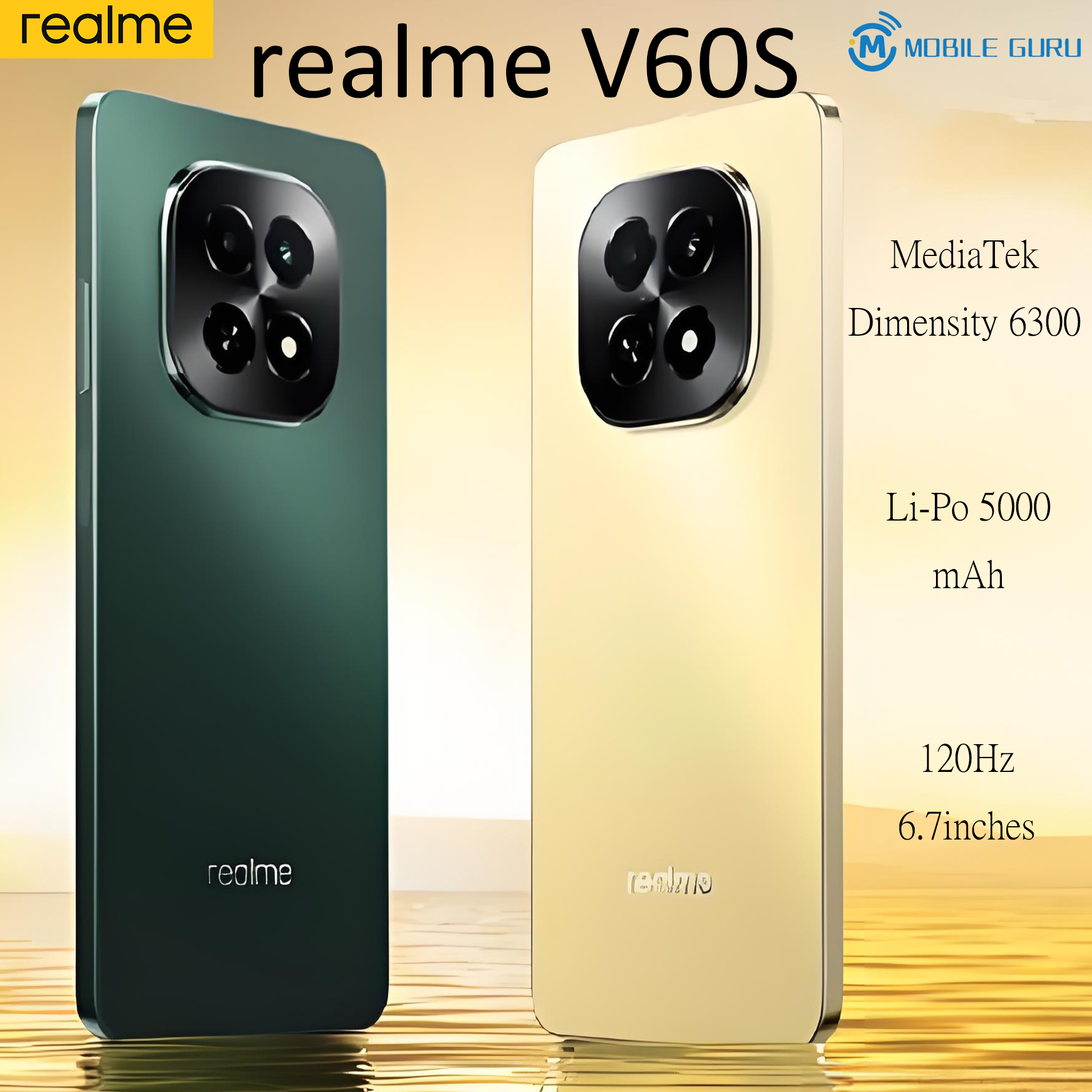 Realme C65 5G Phone - 108Mp Camera, Snapdragon 6Nm Chipset, Up To