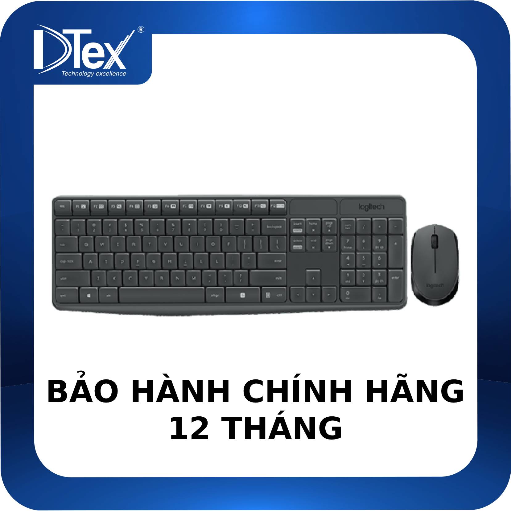 Bộ bàn phím chuột không dây Logitech MK235 - Hàng Chính Hãng