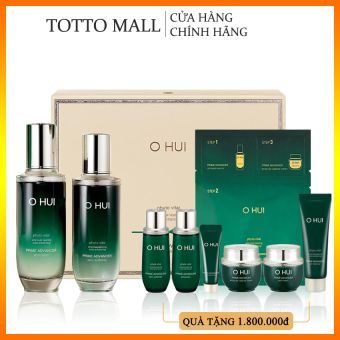 Bộ dưỡng chống Lão Hóa Ohui Xanh Prime Advancer 9pcs Special Set - Bộ Ohui Xanh