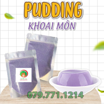 Bột Pudding Khoai Môn (Flan Khoai môn) hiệu Mole Đài Loan chiết lẻ gói 500gr / 200gr