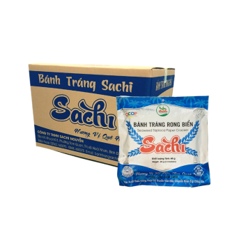 Bánh Tráng Rong Biển Nướng Sẵn Sachi 🌟Thùng 100 Gói Loại 60Gram🌟Bánh Tráng Sachi🌟