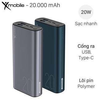 Pin sạc dự phòng Polymer 20000mAh Type C PD QC3.0 20W Xmobile PowerBox+ JP218 ( Like New )
