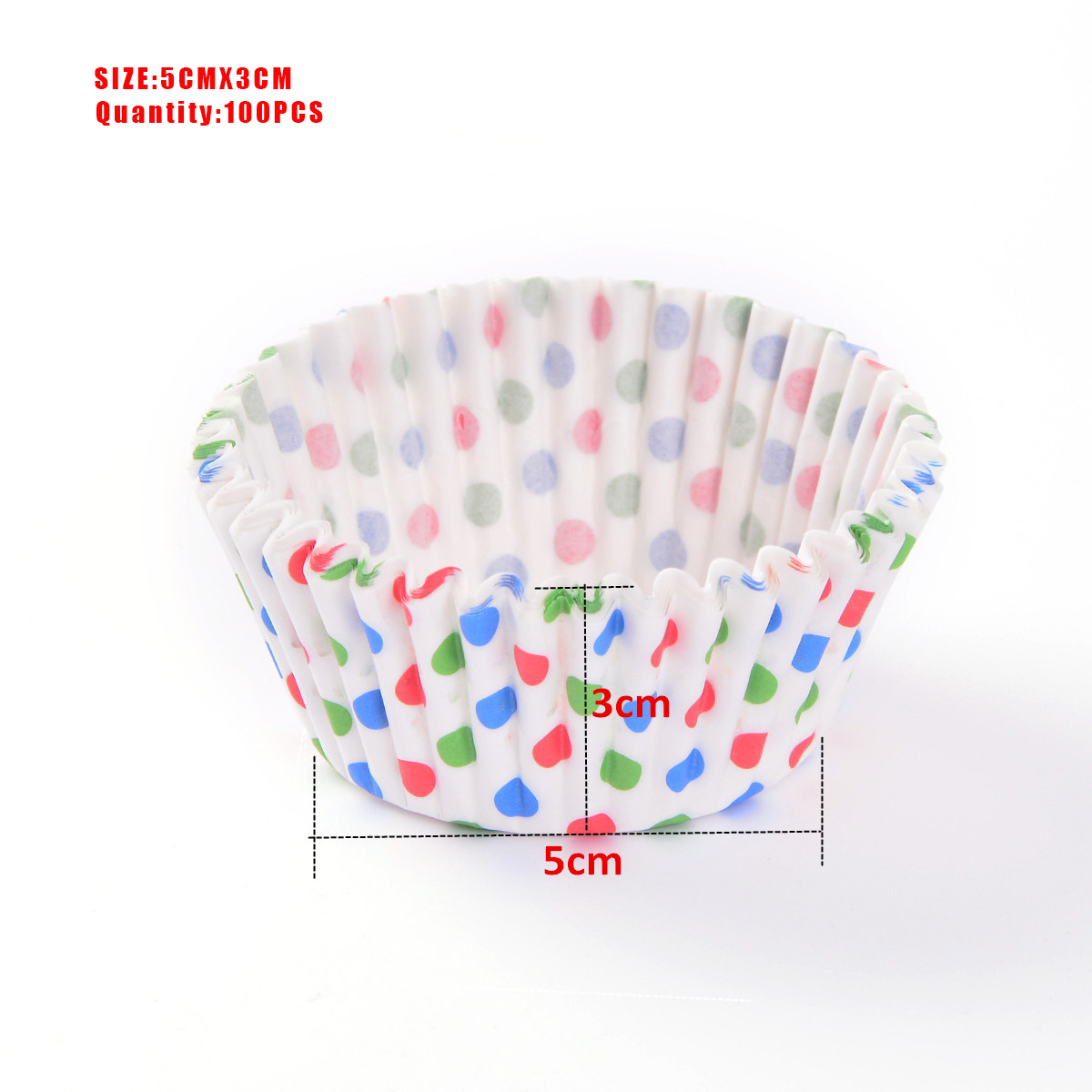 Bộ 100 Khuôn cupcake giấy mềm đáy 5cm
