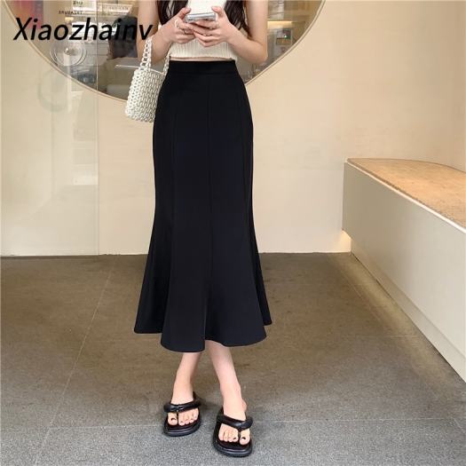 Chân váy Nữ mềm mịn màu trơn đơn giản phong cách Hàn Quốc - Màu Đỏ - Shop  quần áo NiNa