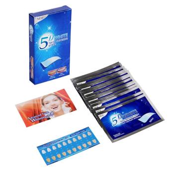 Set 7 Miếng dán trắng răng 5D White Teeth Whitening Strips, miếng dán trắng răng 3d miếng dán trắng răng chính hãng, miếng dán trắng răng crest 3d white , miếng dán trắng răng oral - FOB COSMETICS