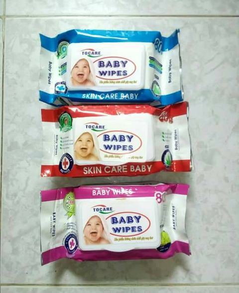 Combo 5 gói khăn giấy ướt baby hương dịu 80gr tc