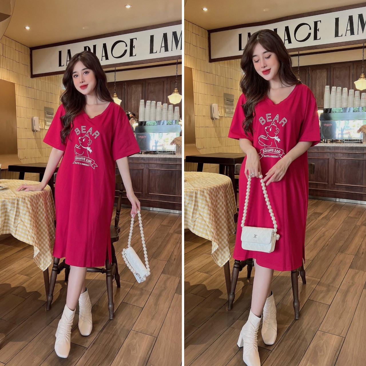 Đầm suông form rộng  bigsize dáng dài chất thun nhập xịn mềm mịn