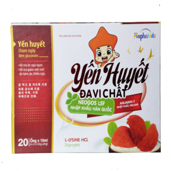 Yến Huyết Đa Vi Chất - Hỗ trợ giảm mệt mỏi do kém ăn thiếu ngủ (Hộp 20 ống x 10ml)