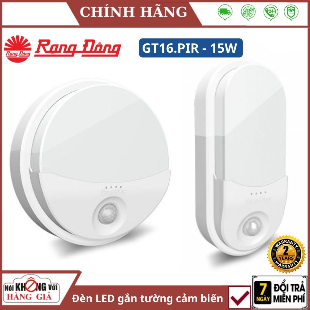 Đèn led cảm biến gắn tường rạng đông gt16.pir 180/15w , 220x100/15w - bảo hành 24 tháng - đèn cảm ứng chuyển động siêu sáng ốp trần , đèn dán tường trang trí phòng ngủ , bếp , đèn led trần nhà mini tự sáng