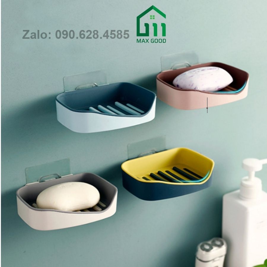 Khay đựng xà bông 2 lớp cao cấp dán tường