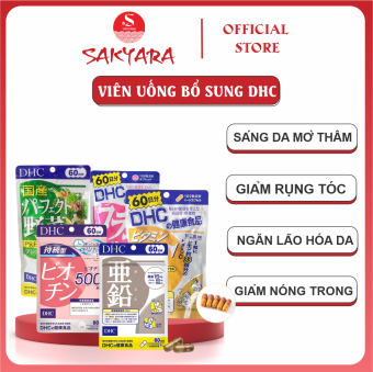 Viên Uống DHC Bổ Sung Các Loại Vitamin C E, DHC Trắng Da Giảm Mụn Giảm Rụng Tóc Nội Địa Nhật