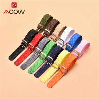 Dây Đeo Dệt Nylon 14 16Mm 18Mm 20Mm 22Mm Cho Dây Đeo Đồng Hồ Thể Thao Vải Bạt Perlon NATO Dây Đeo Thời Trang Nhiều Màu Phụ Kiện Vòng Tay Thắt Lưng