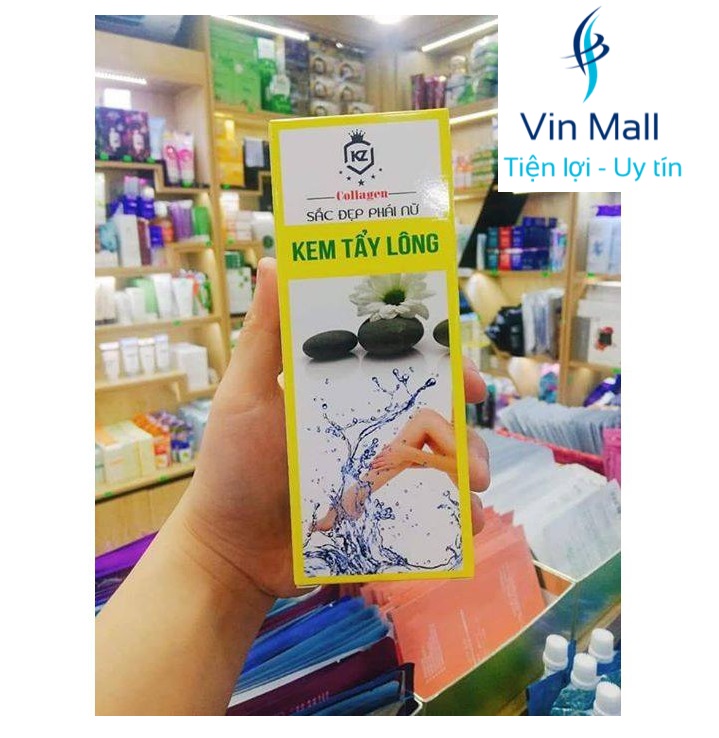 Kem tẩy lông collagen kz 90ml - mẫu mới
